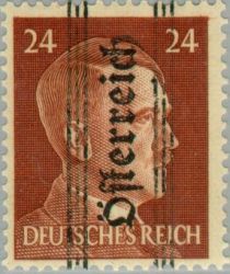 Overprint German stamp Hitler