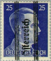 Overprint German stamp Hitler