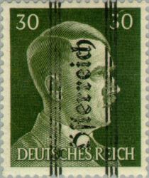 Overprint German stamp Hitler