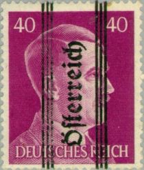 Overprint German stamp Hitler