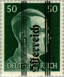 Overprint German stamp Hitler