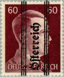 Overprint German stamp Hitler