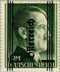 Overprint German stamp Hitler