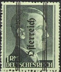 Overprint German stamp Hitler