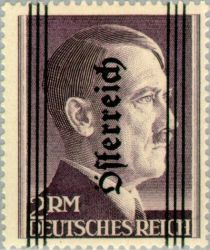 Overprint German stamp Hitler