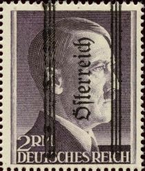 Overprint German stamp Hitler