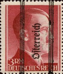 Overprint German stamp Hitler