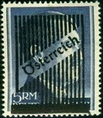 Overprint German stamp Hitler