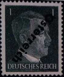 Adolf Hitler (1889-1945), Chancellor overprinted Österreich