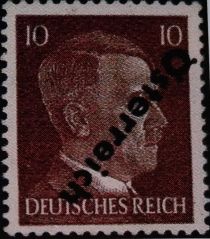 Adolf Hitler (1889-1945), Chancellor overprinted Österreich