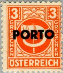 Posthorn overprinted "PORTO"