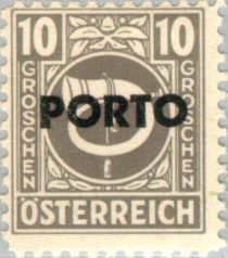 Posthorn overprinted "PORTO"