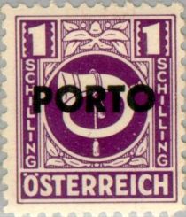 Posthorn overprinted "PORTO"