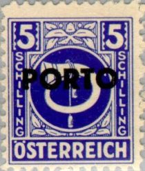 Posthorn overprinted "PORTO"