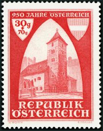 950th Anniversary of Austria, St. Rupert's Church, Vienna