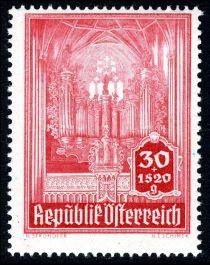 Baroque organ in the West Gallery (destroyed 1945)