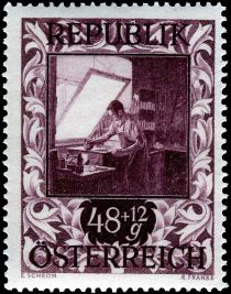 Atelier of copperplate printer Ernst Röhm, lithography