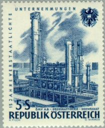 Oil Refinery, Schwechat der ÖMV A.G.