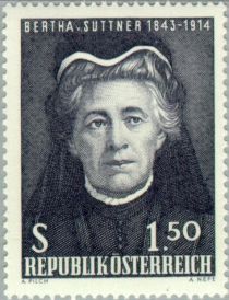 Bertha von Suttner (1843-1914) writer, Peace Nobel Prize