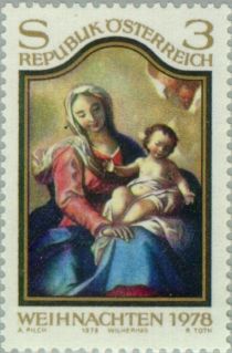 "Maria with Child", altar painting by Martino Altomonte