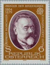 Laurenz Koschier (1804-1879) stamp pioneer