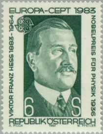 Victor Franz Hess (1883-1964) physicist, Nobel Prize