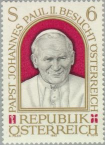 Visit of Pope John Paul II in Austria