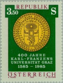 Karl Franzens University, Graz, 400th anniv.