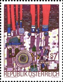 "Blue Blues" by Friedensreich Hundertwasser