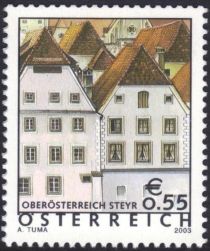 Gothic houses, Steyr, Upper Austria