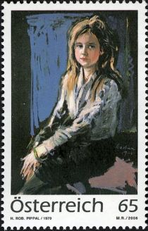 "Picture of a girl" by Hans Robert Pippal (1915 - 1998)