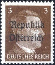 Republik Österreich overprint