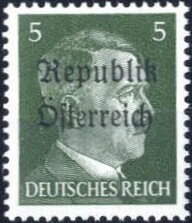 Republik Österreich overprint