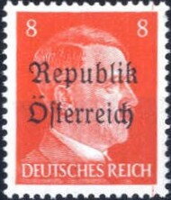 Republik Österreich overprint