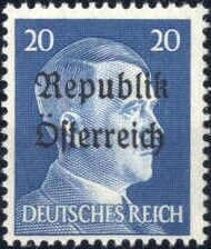 Republik Österreich overprint