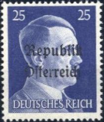 Republik Österreich overprint