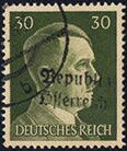 Republik Österreich handstamp