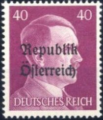 Republik Österreich overprint