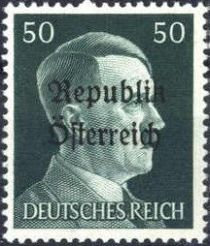 Republik Österreich overprint