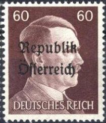 Republik Österreich overprint