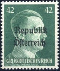 Republik Österreich overprint