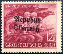 Republik Österreich handstamp