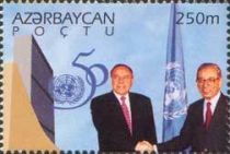 President of Azerbaijan H. Aliyev & Secretary General of U.N