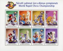 Walt Disney Cartoon Characters with Chess Figures