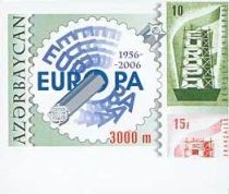 Europa Emblem and West German Stamp