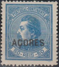 King Luis I - overprinted