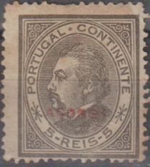 King Luis I - overprinted