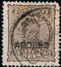 King Luis overprinted big Acores