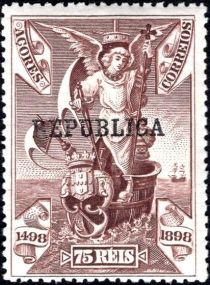 Archangel Raphael - Patron of the fleet Overprint REPUBLICA