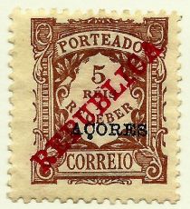 Postage Due - Republica overprint